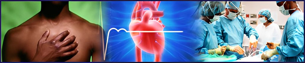 Heart attack, medical illustration, surgical team operating.
